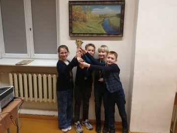 1 vieta Lietuvos mokyklų žaidynių šaškių varžybose