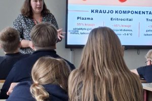 Apsilankė Nacionalinio kraujo centro atstovė